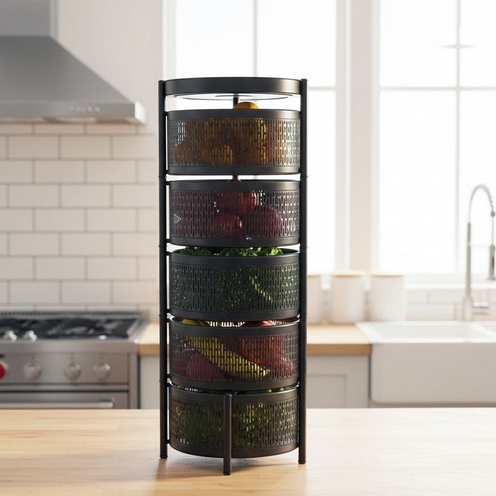 Premium Rotary Kitchen Basket